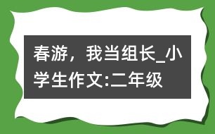 春游，我當組長_小學生作文:二年級