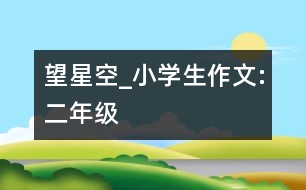 望星空_小學(xué)生作文:二年級(jí)
