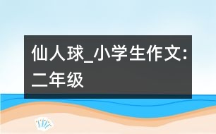 仙人球_小學(xué)生作文:二年級