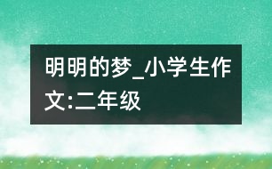 明明的夢_小學(xué)生作文:二年級