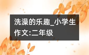 洗澡的樂(lè)趣_小學(xué)生作文:二年級(jí)