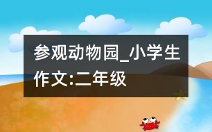 參觀動物園_小學(xué)生作文:二年級