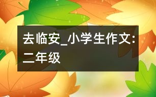 去臨安_小學生作文:二年級