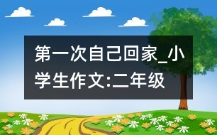 第一次自己回家_小學生作文:二年級
