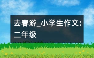 去春游_小學(xué)生作文:二年級
