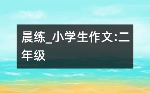 晨練_小學(xué)生作文:二年級