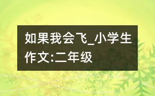 如果我會飛_小學生作文:二年級
