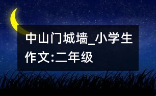 中山門城墻_小學生作文:二年級