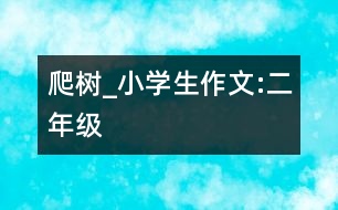 爬樹_小學生作文:二年級