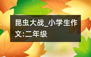 昆蟲大戰(zhàn)_小學(xué)生作文:二年級(jí)