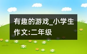 有趣的游戲_小學(xué)生作文:二年級(jí)