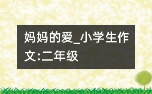 媽媽的愛_小學生作文:二年級