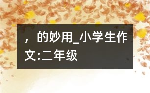 “，”的妙用_小學生作文:二年級