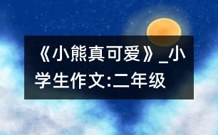 《小熊真可愛(ài)》_小學(xué)生作文:二年級(jí)