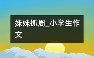 妹妹抓周_小學生作文