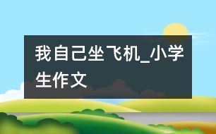 我自己坐飛機(jī)_小學(xué)生作文