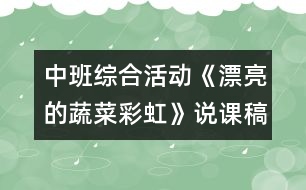 中班綜合活動(dòng)《漂亮的蔬菜彩虹》說課稿
