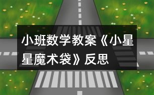 小班數(shù)學教案《小星星魔術袋》反思