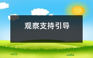 觀察、支持、引導(dǎo)
