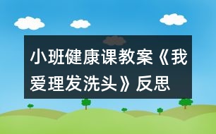 小班健康課教案《我愛理發(fā)、洗頭》反思