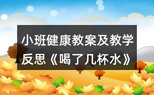 小班健康教案及教學反思《喝了幾杯水》