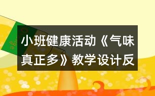 小班健康活動《氣味真正多》教學(xué)設(shè)計(jì)反思