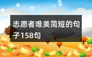 志愿者唯美簡(jiǎn)短的句子158句