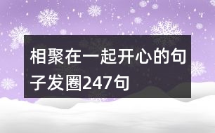 相聚在一起開(kāi)心的句子發(fā)圈247句