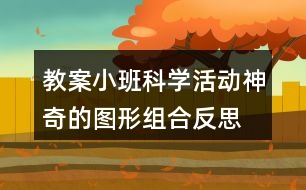 教案小班科學(xué)活動神奇的圖形組合反思