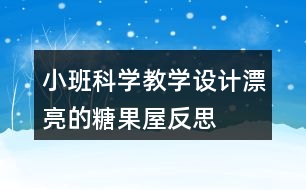 小班科學教學設計漂亮的糖果屋反思