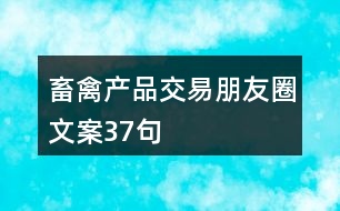 畜禽產品交易朋友圈文案37句