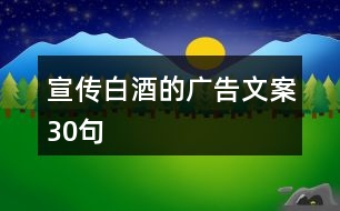 宣傳白酒的廣告文案30句