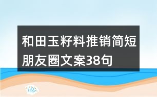 和田玉籽料推銷(xiāo)簡(jiǎn)短朋友圈文案38句