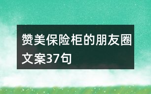 贊美保險柜的朋友圈文案37句