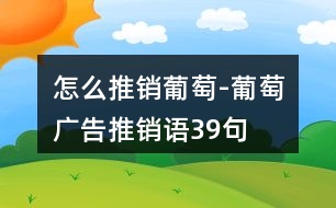 怎么推銷葡萄-葡萄廣告推銷語(yǔ)39句