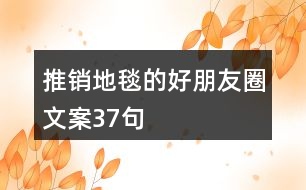 推銷(xiāo)地毯的好朋友圈文案37句