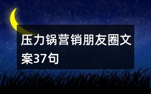 壓力鍋營(yíng)銷朋友圈文案37句