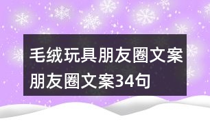 毛絨玩具朋友圈文案、朋友圈文案34句