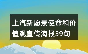 上汽新愿景、使命和價值觀宣傳海報39句