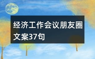 經(jīng)濟(jì)工作會議朋友圈文案37句