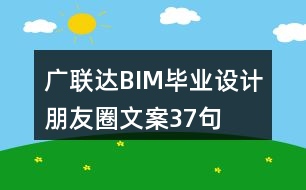 廣聯(lián)達BIM畢業(yè)設計朋友圈文案37句