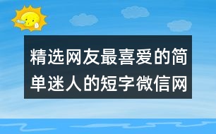 精選網(wǎng)友最喜愛(ài)的簡(jiǎn)單迷人的短字微信網(wǎng)名379個(gè)