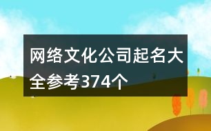 網(wǎng)絡(luò)文化公司起名大全參考374個(gè)