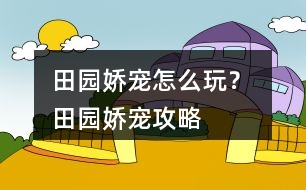 田園嬌寵怎么玩？ 田園嬌寵攻略