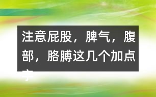 注意“屁股，脾氣，腹部，胳膊”這幾個(gè)加點(diǎn)字說(shuō)說(shuō)你的發(fā)現(xiàn)