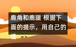 鹿角和鹿腿 根據(jù)下面的提示，用自己的話講講這個故事。