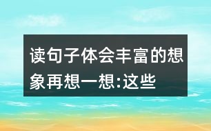 讀句子,體會(huì)豐富的想象,再想一想:這些輕清脆麗的小球, 還有哪些美麗的去處呢?