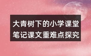 大青樹下的小學(xué)課堂筆記課文重難點探究