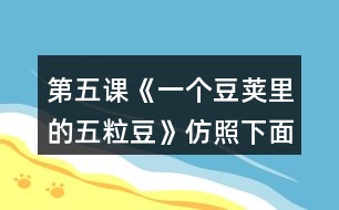 第五課《一個(gè)豆莢里的五粒豆》仿照下面的問題清單整理大家提出的問題，說說你有什么發(fā)現(xiàn)。