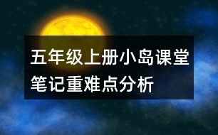五年級上冊小島課堂筆記重難點(diǎn)分析
